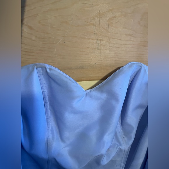 Alfred Angelo Corset Strapless Satin Dress - 💜Prom,Wedding,Formal, Bridesmaid - Picture 11 of 14